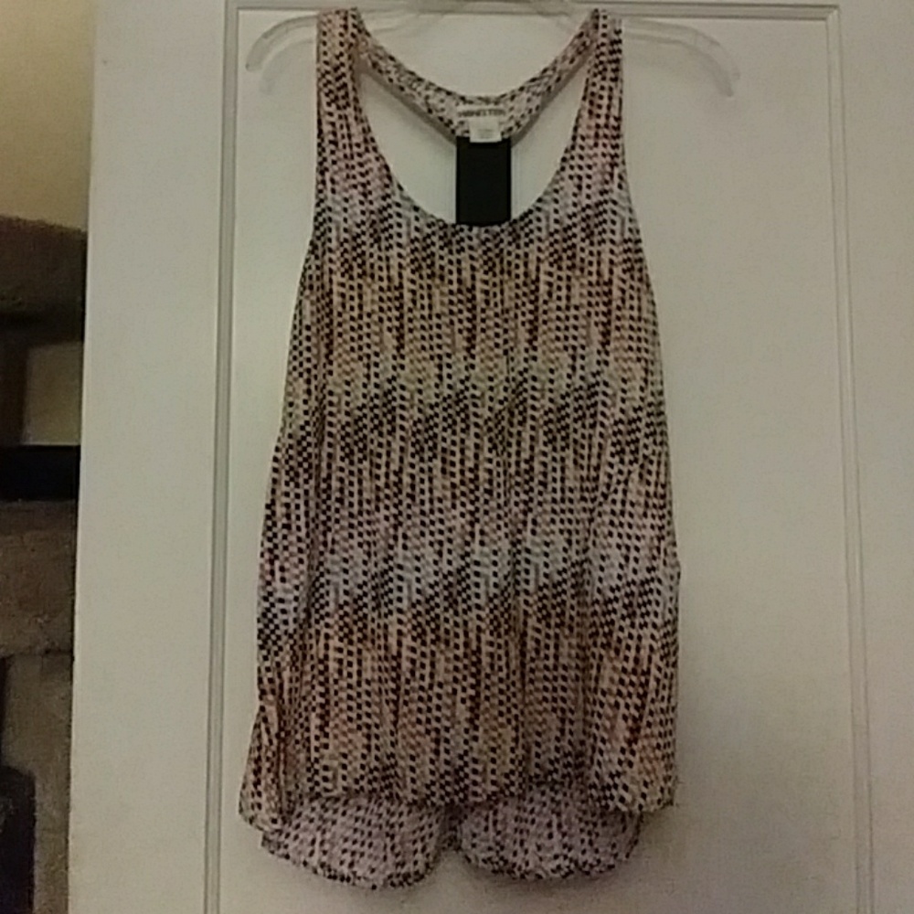 Check graphic camisole